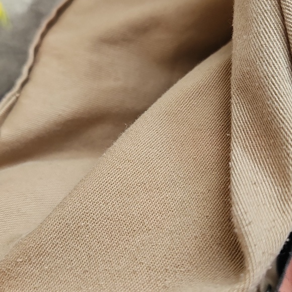 PrettyLittleThing Womens Drawstring Wide Leg Baggy Khaki Cargos Size 10 - Picture 15 of 16